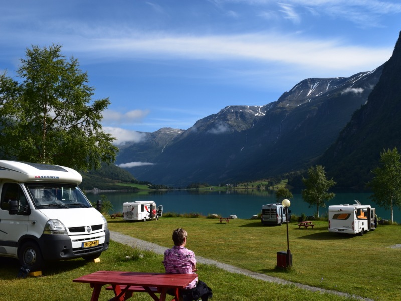 Gryta Camping bij de Briksdalgletsjer in Olden 2016 1