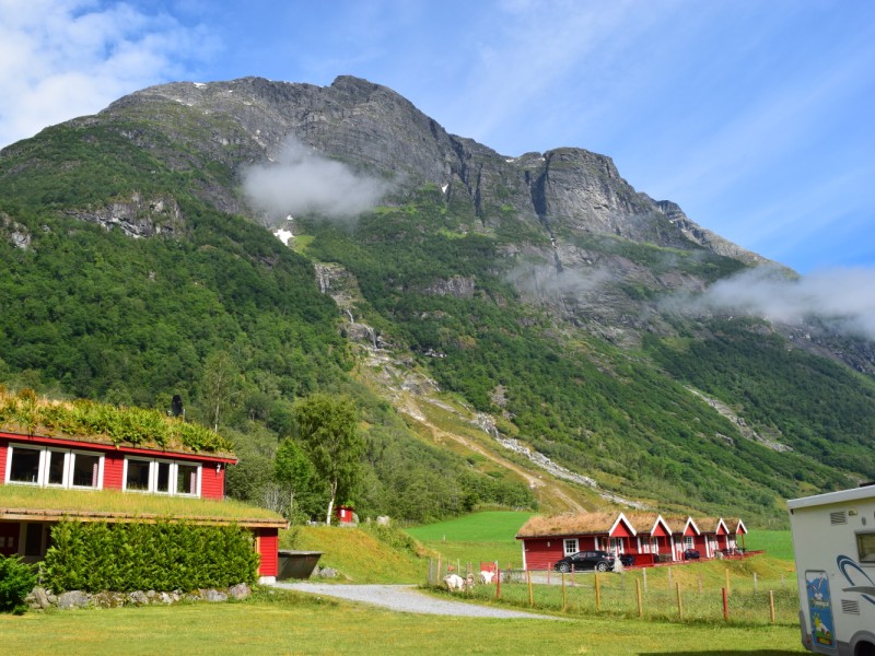 Gryta Camping bij de Briksdalgletsjer in Olden 2016 2