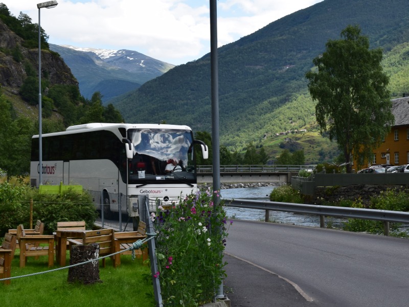 drukte in de haven en op het station van Flam 2016 8