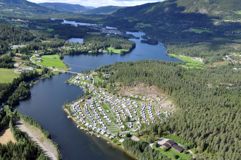 Aurdal Fjordcamping Luchtfoto 2015